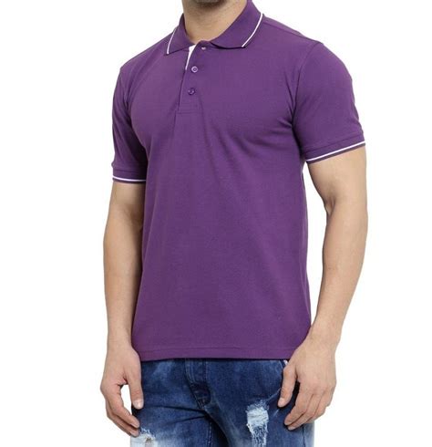 Plain Cotton Men S Half Sleeve Tshirts Polo Neck At Rs In Tiruppur