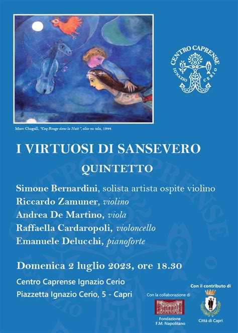 Quintetto Darchi E Violino I Virtuosi Di Sansevero In Concerto A