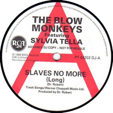 The Blow Monkeys Featuring Sylvia Tella Slaves No More Vinyl