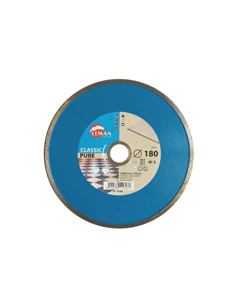 LEMAN 902304 Disque Diamant Jante Continue Carrelage Ø230 mm