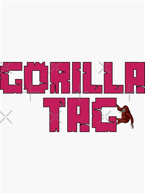 "Gorilla Tag Pink Gorilla - Gorilla Tag Logo" Sticker for Sale by Fleetmaster | Redbubble