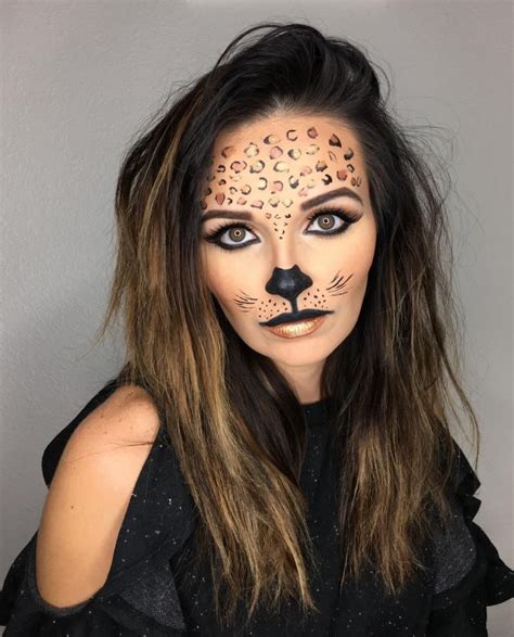 Cheetah Halloween Makeup Leopard Makeup Halloween Cat Halloween