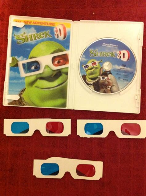 Lot Dvd Shrek The Third Shrek D Dreamworks Plus D Glasses Meyers