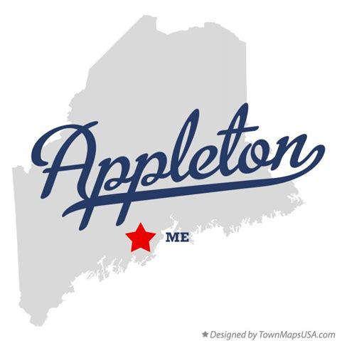 Map of Appleton, ME, Maine