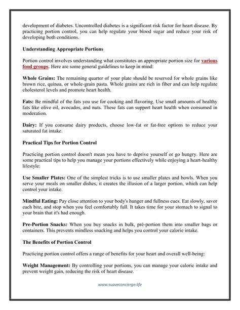 PPT Understanding Portion Control For A Heart Healthy Lifestyle