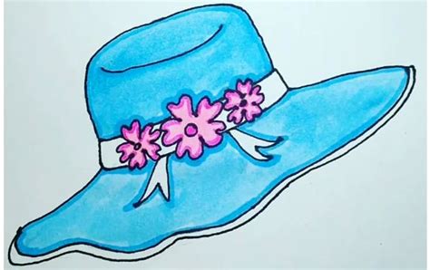 Easy drawing a Hat | How to draw a hat step by step - Entertainment for All