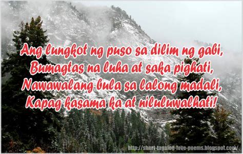 Short Tagalog Love Poems Tagalog Love Poems For Her