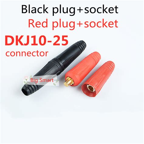 Dkj10 25 Welding Cable Connector Plug Quick Fitting 10 25 Male Female Cable Connector Plug