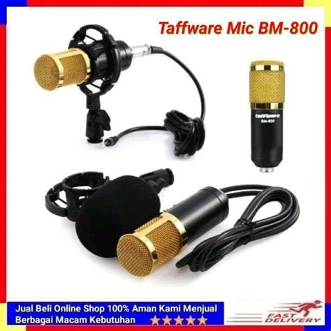 Jual Taffware Mic Microphone Condenser BM800 BM900 Recording