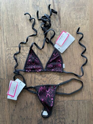 Wicked Weasel Shadow Lace 449 312 Bikini Set Size S XXS New Sizing