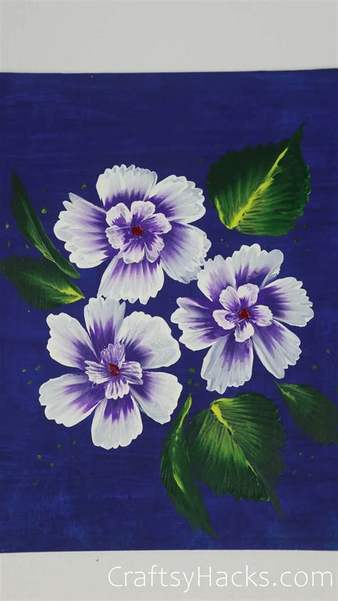 Flower Painting Ideas For Beginners | Best Flower Site