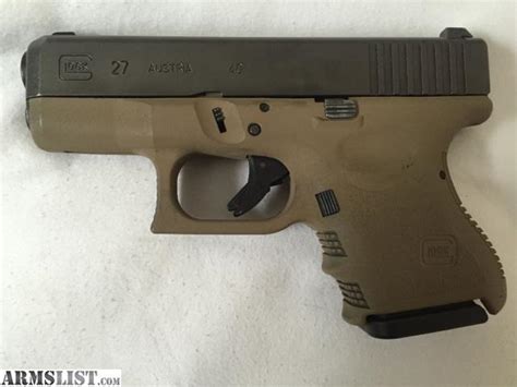 ARMSLIST For Sale Glock 27 40 S W Subcompact Coyote Tan