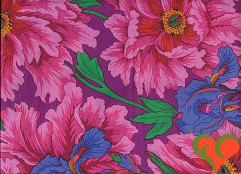 Kaffe Fassett Collective Philip Jacobs Iris And Peony Magenta Etsy Kaffe Fassett Kaffe