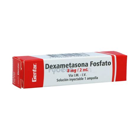 Dexametasona Genfar Sol Iny 8Mg 2Ml Ampolla Fybeca