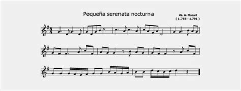 Mozart Peque A Serenata Nocturna Partituras Para Flauta