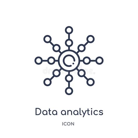 Linear Data Streaming Icon From Internet Security And Networking