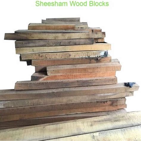 Brown Rectangular Sheesham Wood Blocks For Furniture Thickness 10