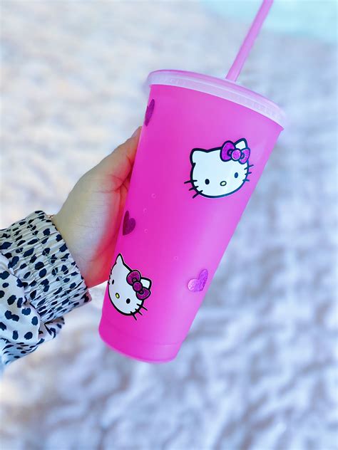 Hello Kitty Color Changing Cup Tumbler Etsy