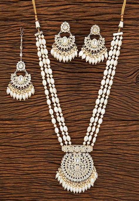 Buy Pearl Necklace Set Online Jkc6202 Utsav Fashion