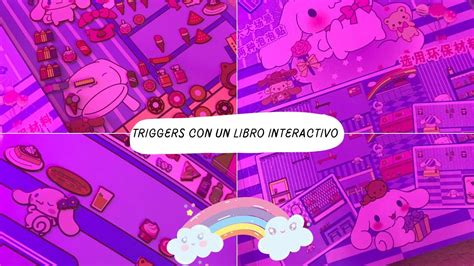 Triggers Con Un Libro Kawaii Stickers Susurros Para Ayudarte A