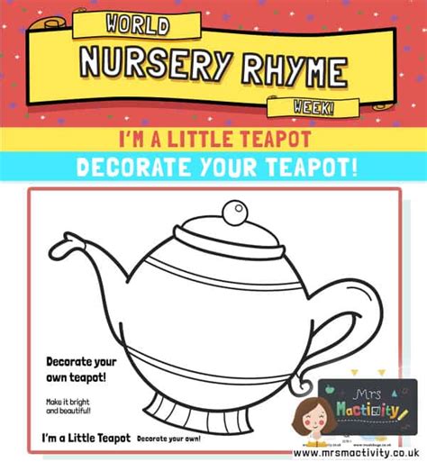 Im A Little Teapot Template Mrs Mactivity