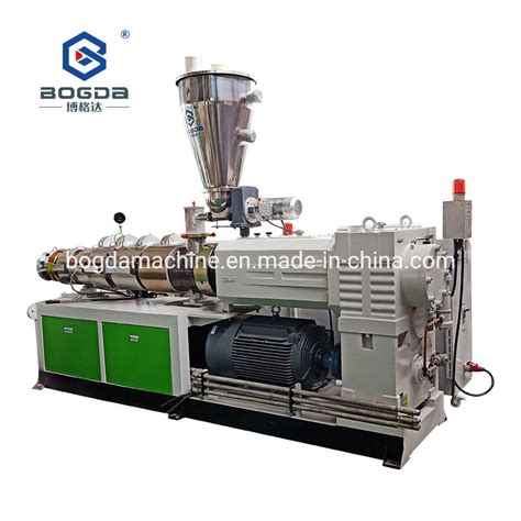 Vertical Plastic Conical Twin Screw Extruder Pvc Plastic Wall Panel