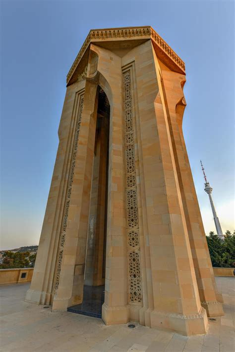 Beautiful traditional architecture of Shahidlar Monument in Sehidler ...