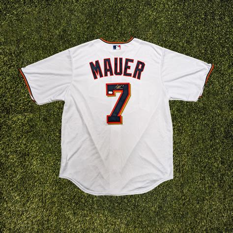 Joe Mauer: Autographed Replica Jersey (Size Large) | Minnesota Twins Auctions