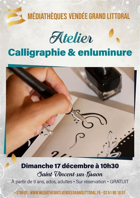 Atelier Calligraphie Et Enluminure Saint Vincent Sur Graon