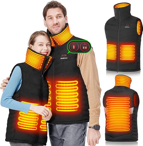 Gilet Chauffant Pour Homme Et Femme Veste Chauffante Avec Batterie De