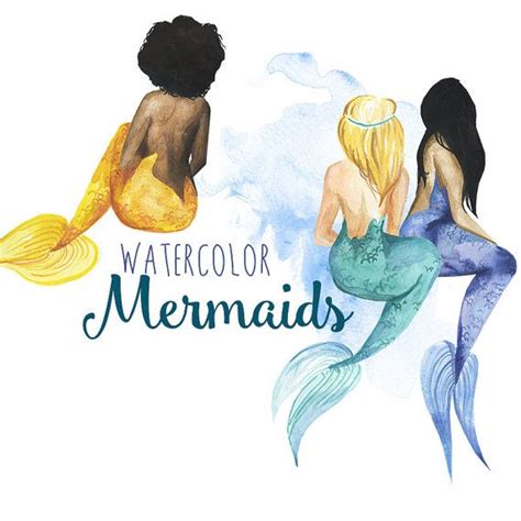 Pin By Glenda Carroll On Fundo Do Mar In 2021 Watercolor Mermaid