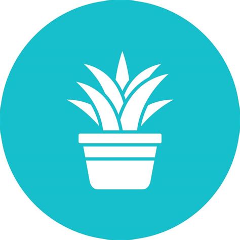 Spider Plant Glyph Circle Background Icon 17690690 Vector Art At Vecteezy