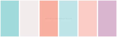 Soft Aesthetic Color Palettes - Aesthetic Color Palette