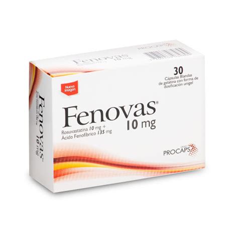 Fenovas Rosuvastatina Cido Fenofibrico Mg Mg Procaps Caja X