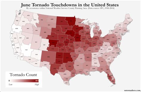 Heres Where Tornadoes Typically Form In June Across The United States