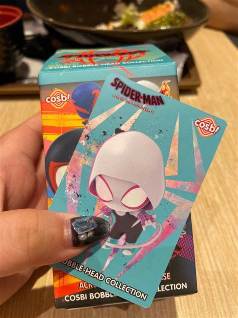 BNIB POPMART HOT TOYS COSBI SPIDER MAN ACROSS THE SPIDER VERSE BOBBLE HEAD COLLECTION GWEN STACY