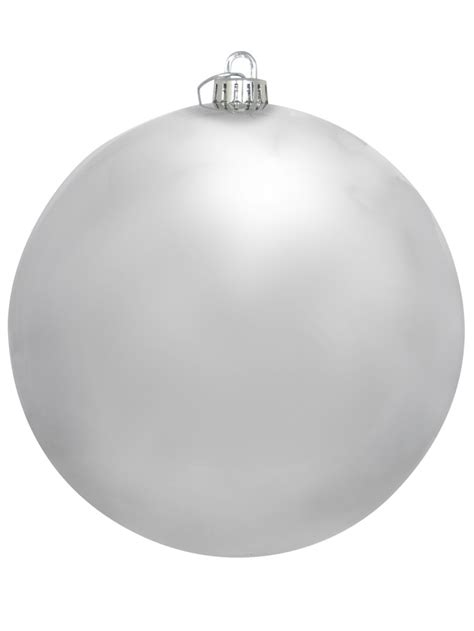 Silver Metallic Large Display Bauble Christmas Decoration 20cm Product Archive Buy Online