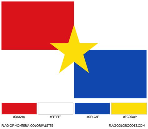 Montería flag color codes