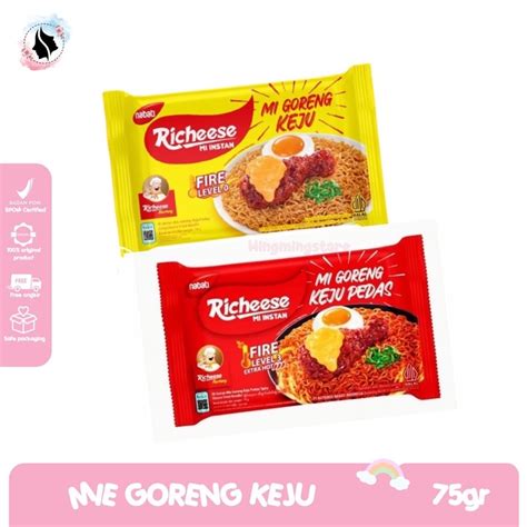 Jual Ready Richeese Mie Instan Rasa Keju Richeese Nabati Mie Goreng