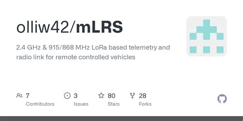 Github Olliw42mlrs 24 Ghz And 915868 Mhz Lora Based Telemetry And