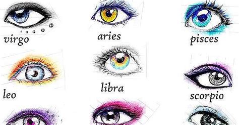 Do Your Eyes Match Your Star Sign Check Out This Cool Zodiac Eye Chart