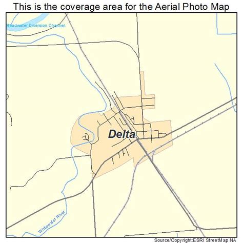 Aerial Photography Map of Delta, MO Missouri