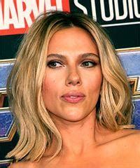 Scarlett Johansson Medium Straight Blonde Bob Haircut