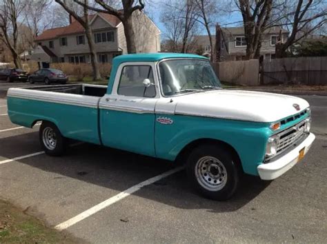 1966 Ford F100 Custom Cab V8 Long Bed Pick Up Truck Pickup F 100 For Sale