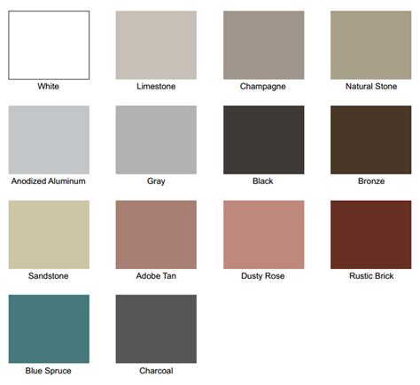 Dow Corning Mastic Colour Chart – Mastic Man