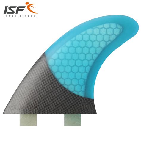 Insurfin Surfboard Fins Thruster Tri Fin Set Fcs Compatible Carbon