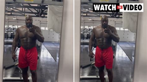 Shaq Reveals Stunning Gold Bricks Body Transformation Daily Telegraph