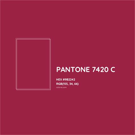 PANTONE 7420 C Complementary or Opposite Color Name and Code (#9B2242 ...
