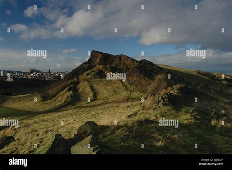 Salisbury Crags Edinburgh Castle And The Edinburgh Skyline Holyrood