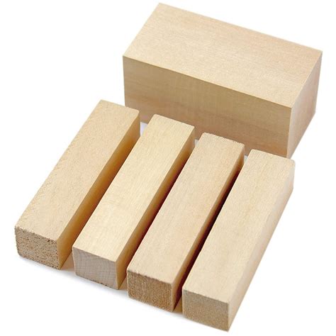 5 Pcs Carving Wood Blocks Whittling Wood Blocks Basswood Carving Blocks ...